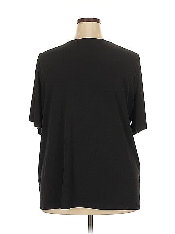 Susan Graver Short Sleeve Blouse (view 2)