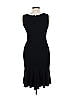 Armani Collezioni Solid Black Cocktail Dress Size 10 - photo 2