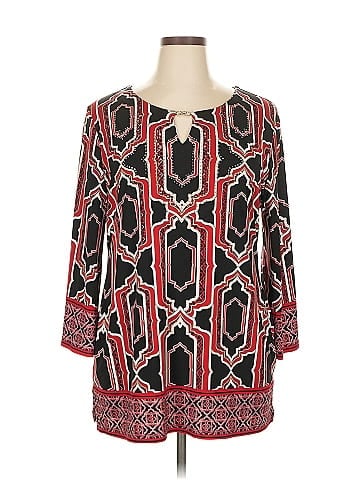 JM Collection 3/4 Sleeve Blouse (view 1)