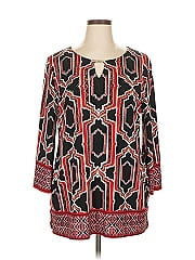 Jm Collection 3/4 Sleeve Blouse