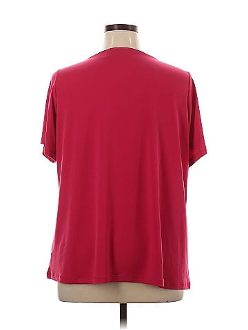 Susan Graver Short Sleeve Blouse (view 2)