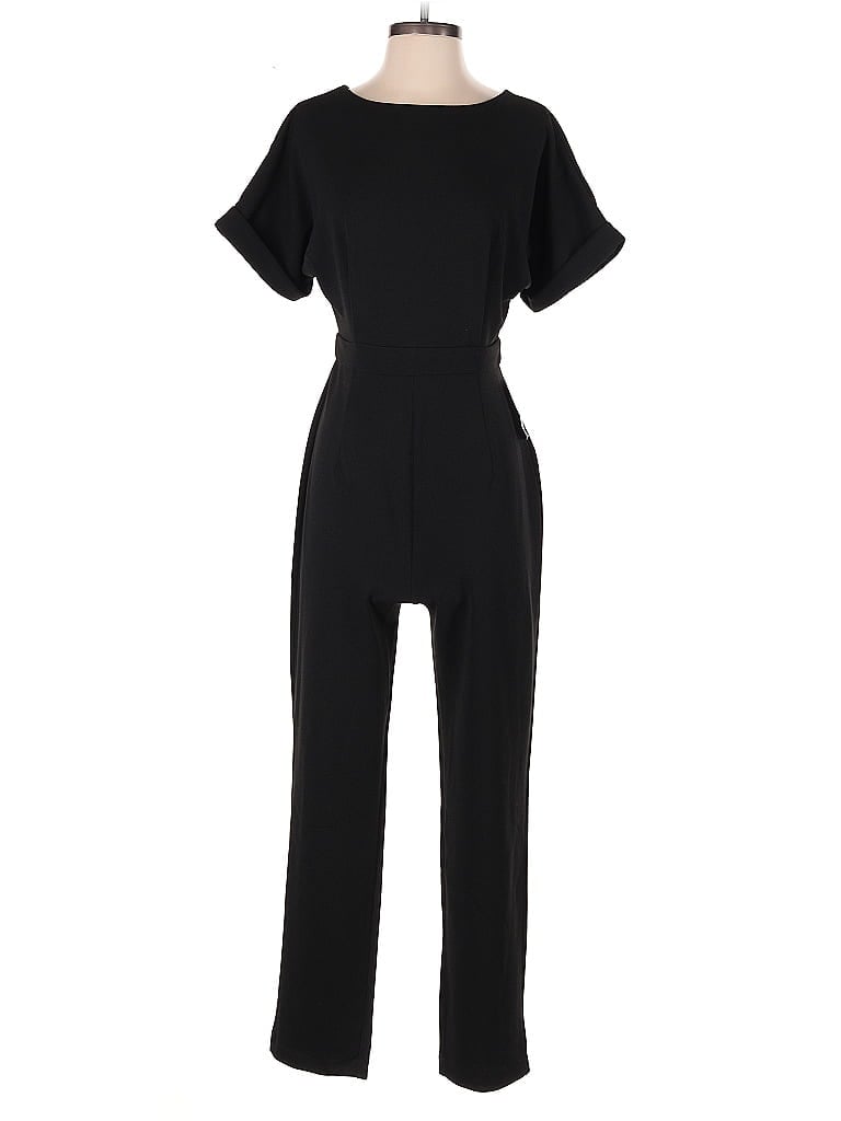 Alexia Admor Solid Black Jumpsuit Size XS - photo 1