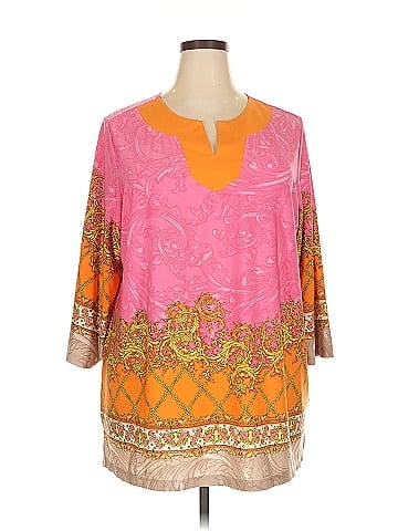 Susan Graver 3/4 Sleeve Blouse (view 1)