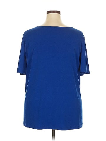 Susan Graver Short Sleeve Top (view 2)