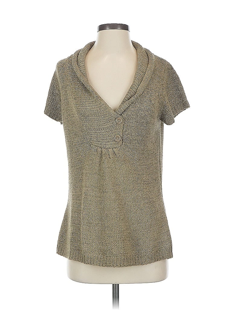 August Silk Tan Pullover Sweater Size S - photo 1