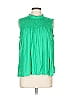 Crown & Ivy 100% Rayon Green Sleeveless T-Shirt Size L - photo 1