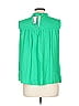 Crown & Ivy 100% Rayon Green Sleeveless T-Shirt Size L - photo 2