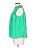 Crown & Ivy 100% Rayon Green Sleeveless T-Shirt Size L - photo 4