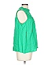 Crown & Ivy 100% Rayon Green Sleeveless T-Shirt Size L - photo 3
