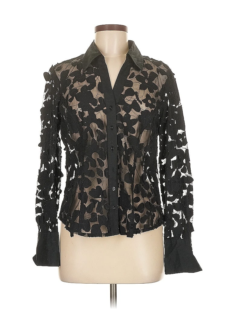 Tribal Fashion Cheesecloth Sleeveless Blouse with Embroidered Shoulder Ivory