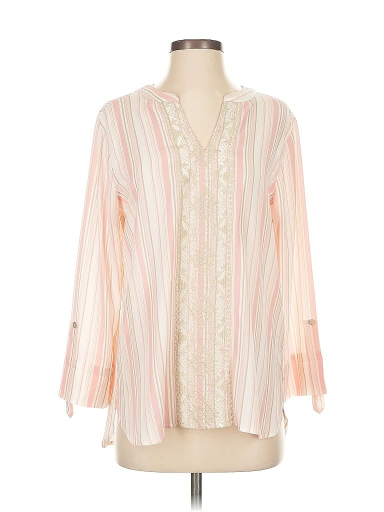 Pre-owned Ruby Rd. 3/4 Sleeve Blouse In Pink
