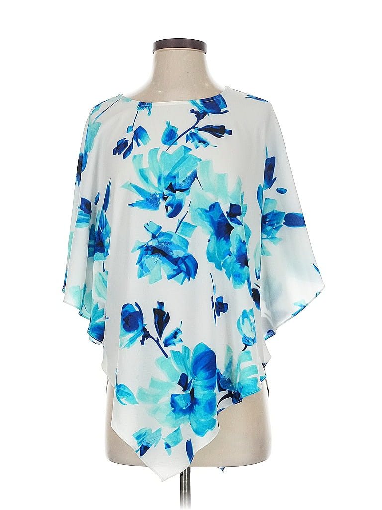 Click to view more detailed imagery on our partner's website Pre-owned Sioni 3/4 Sleeve Blouse In Blue