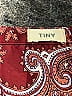 Tiny Paisley Burgundy Pink Long Sleeve Blouse Size L (estimated) - photo 7