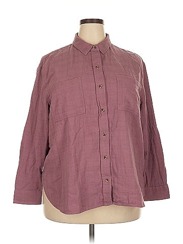 Sonoma Goods for Life 3/4 Sleeve Button-Down Shirt (view 1)