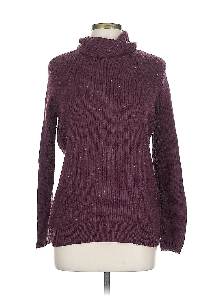 Pre-owned Woolrich Turtleneck Sweater In Burgundy