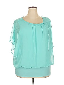 Jm Collection 3/4 Sleeve Blouse