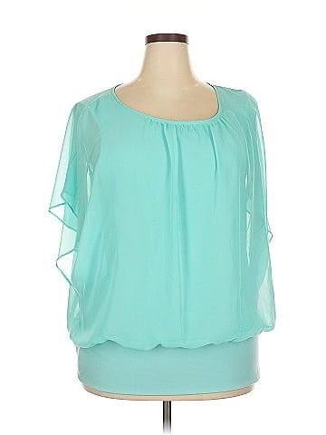 JM Collection 3/4 Sleeve Blouse (view 1)