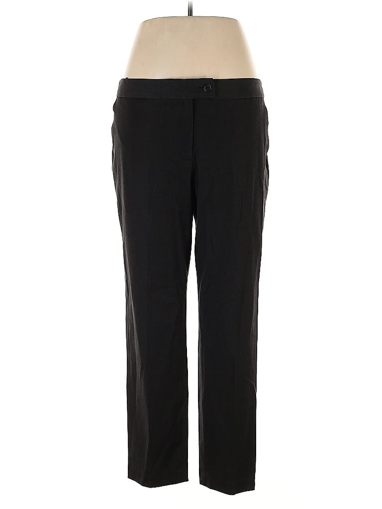 Jones New York Signature Solid Black Dress Pants Size 14 - photo 1