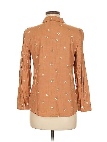Hippie Rose 3/4 Sleeve Button-Down Shirt (view 2)