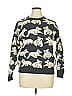 Assorted Brands 100% Wool Animal Print Gray Wool Pullover Sweater Size 16 - photo 1