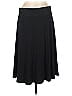 LOGO by Lori Goldstein Solid Black Casual Skirt Size L - photo 1