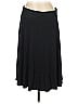 LOGO by Lori Goldstein Solid Black Casual Skirt Size L - photo 2