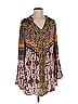 Umgee Paisley Purple 3/4 Sleeve Blouse Size M - photo 1