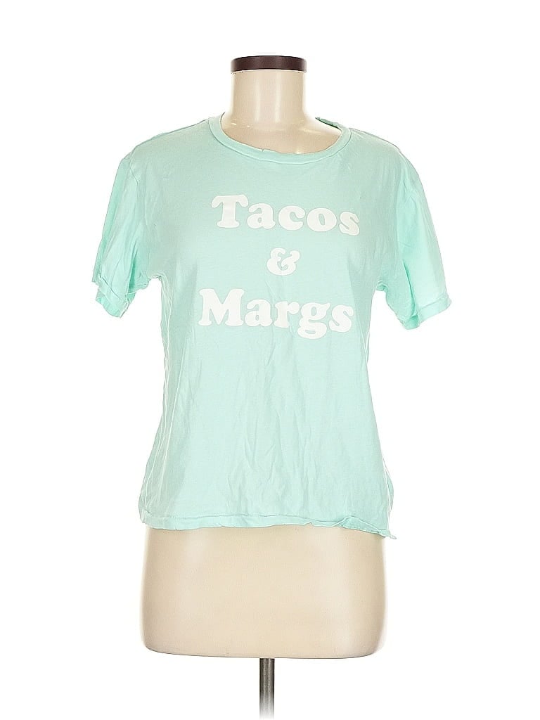 Click to view more detailed imagery on our partner's website Pre-owned Wildfox Short Sleeve T-shirt In Blue