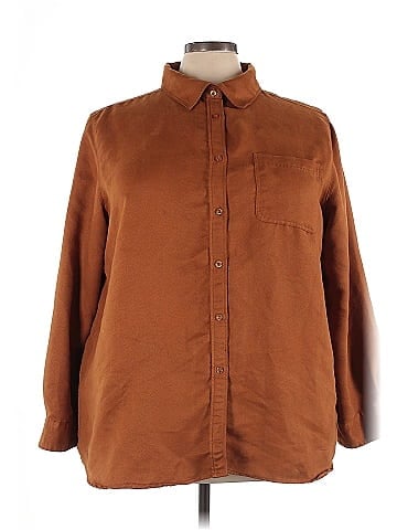 Woman Within Long Sleeve Blouse (view 1)