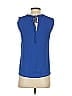 J.Crew 100% Polyester Blue Sleeveless Top Size 0 - photo 2