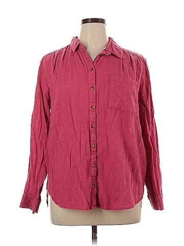 Pilcro Long Sleeve Button-Down Shirt (view 1)