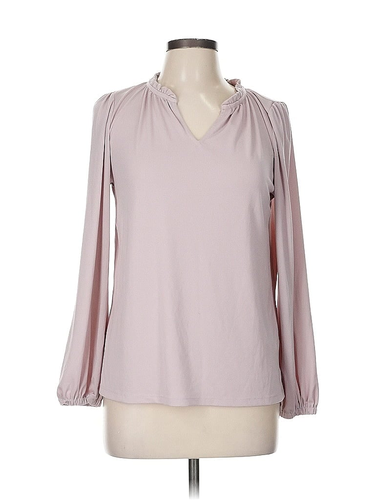 Pre-owned Banana Republic Factory Store Long Sleeve Blouse In Pink