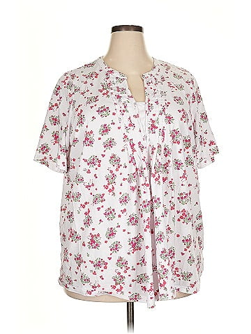 Woman Within Short Sleeve Blouse (view 1)