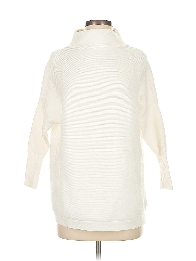 Pre-owned Unbranded Turtleneck Sweater In White