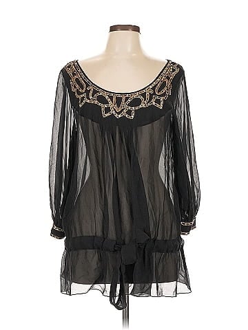 Temperley LONDON 3/4 Sleeve Silk Top (view 1)