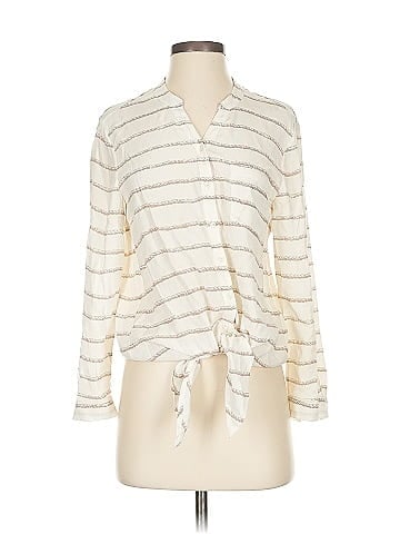 Joie Long Sleeve Silk Top (view 1)