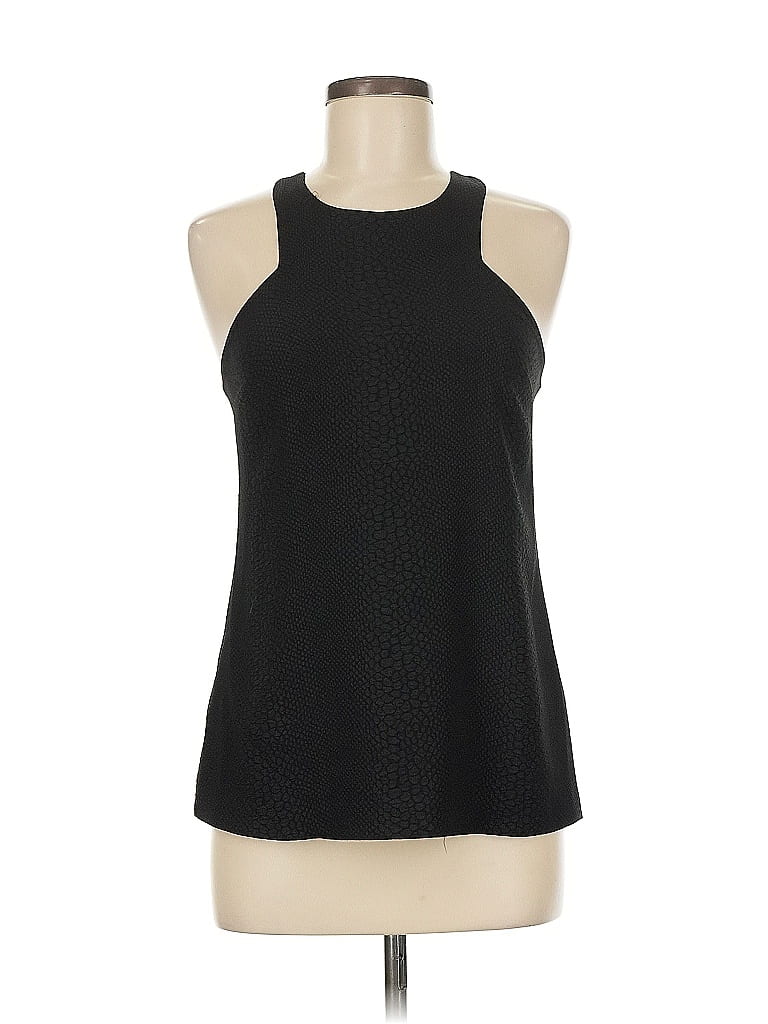 COOPER & ELLA Pre-owned Sleeveless Top Black Halter Neckline Tops
