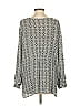 Avenue 100% Rayon Gray Long Sleeve Blouse Size 22 - photo 2
