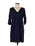 MICHAEL Michael Kors Solid Blue Casual Dress Size M - photo 1