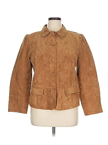 Christopher & Banks Leather Jacket (view 1)