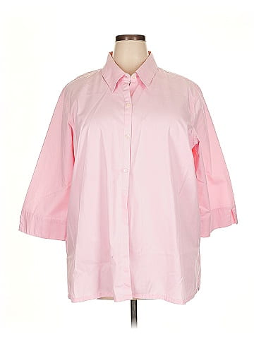 Liz Claiborne 3/4 Sleeve Button-Down Shirt (view 1)