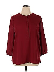 Jm Collection 3/4 Sleeve Blouse