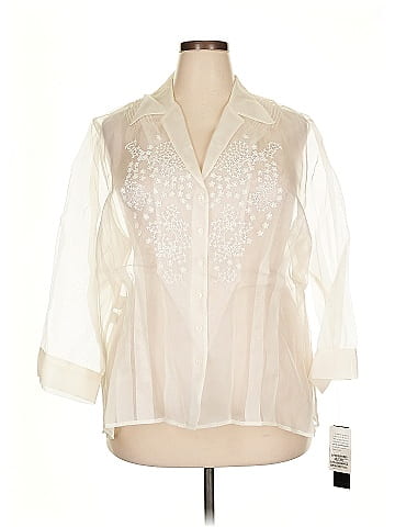Jones New York Collection 3/4 Sleeve Silk Top (view 1)