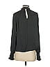 Gap 100% Polyester Black Long Sleeve Blouse Size S - photo 2