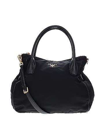 Prada Nylon Leather-Trimmed Satchel (view 1)