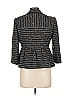 Nanette Lepore Tweed Gray Black Blazer Size 10 - photo 2