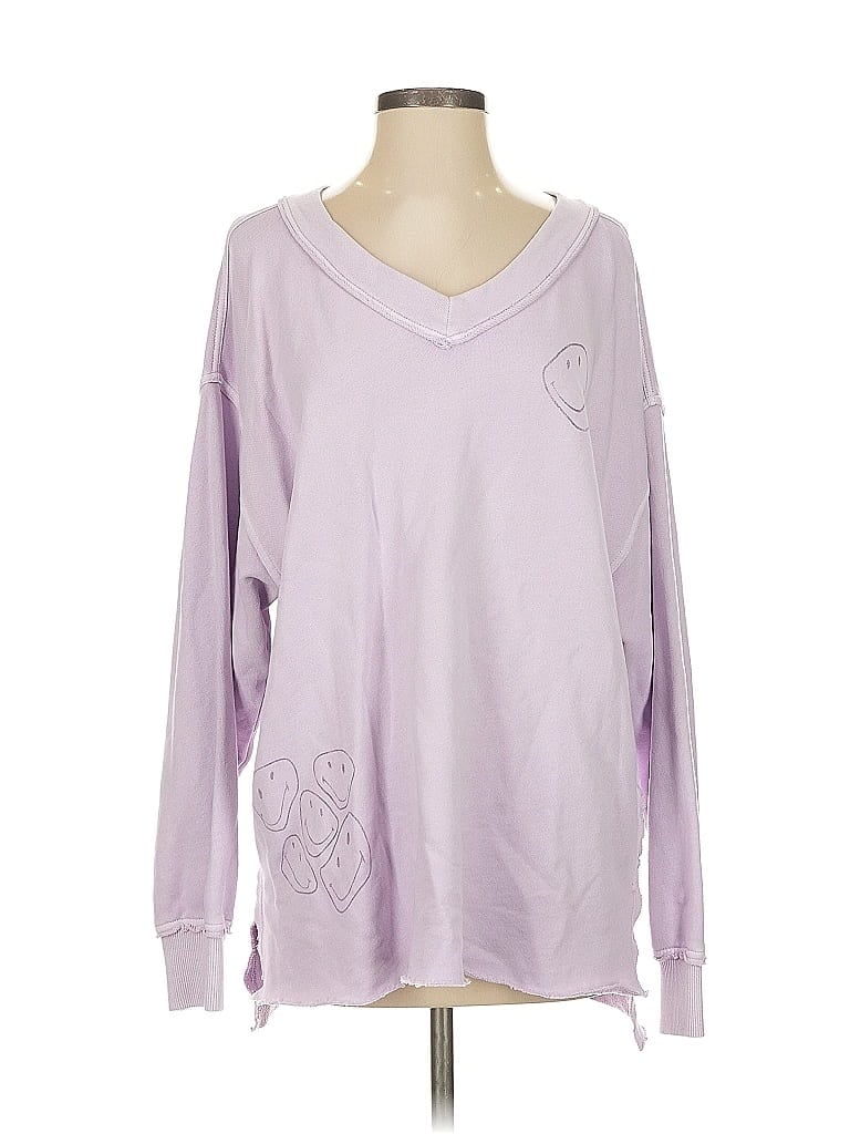 Pre-owned Aerie Pullover Sweater In Purple