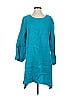 bryn WALKER 100% Linen Teal 3/4 Sleeve Blouse Size S - photo 1