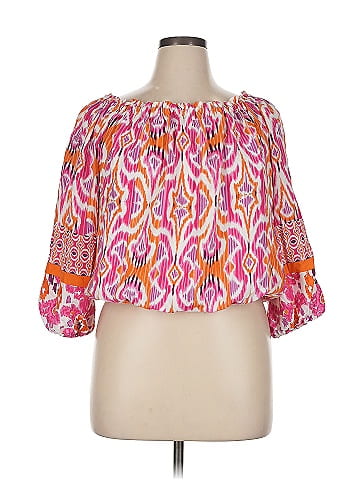 Christian Siriano New York 3/4 Sleeve Blouse (view 1)