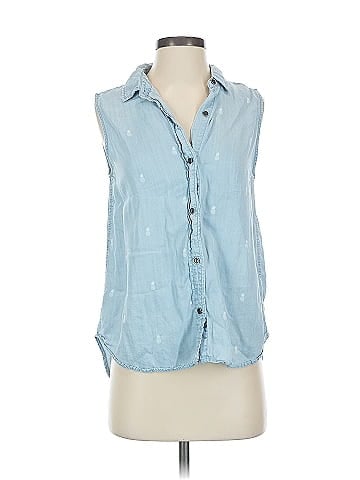 BeachLunchLounge Sleeveless Button-Down Shirt (view 1)
